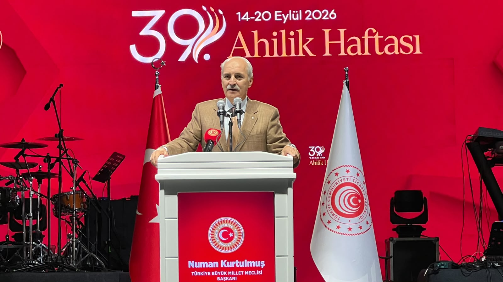 39’uncu Ahilik Haftası kutlamaları kapsamında Kırşehir’e gelen TBMM Başkanı Numan